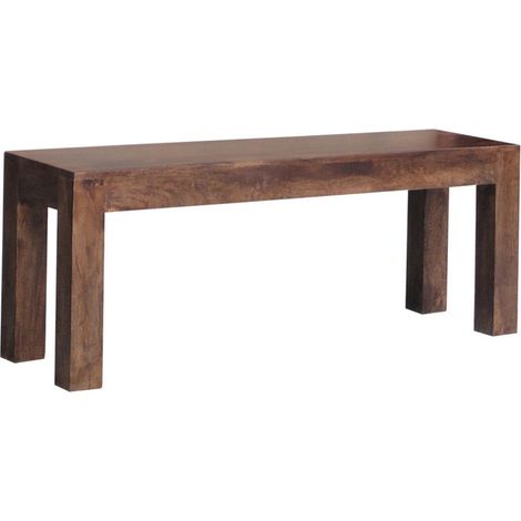 Dakota Bench Small - Mango Wood - L35 x W118 x H45 cm - Dark Finish