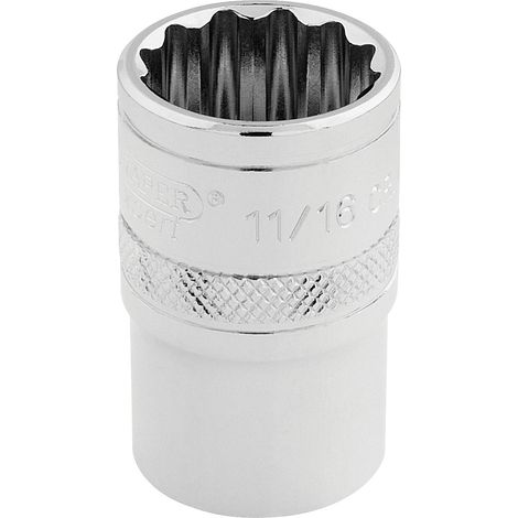 Draper H-AF/B 1/2 Inch Square Drive Hi-Torq 12-Point Socket, 11/16 Inch (1/5)