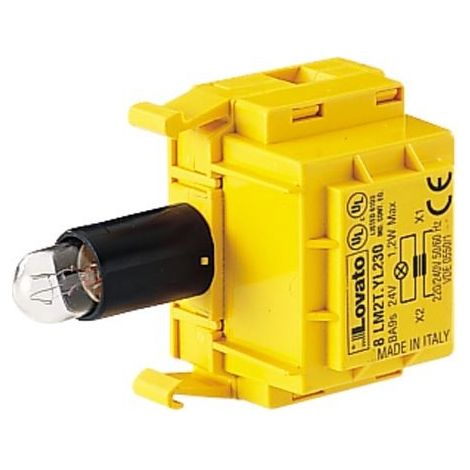 Portalampada Lampeggiante 24/48V Senza Basetta     (Lovato Cod. 8Lm2Tgl048)