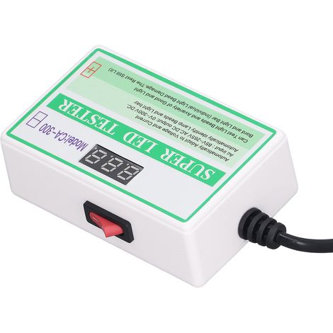 Instrument de test LED sans écran LCD, testeur de bandes et de perles LED avec interrupteur, norme européenne. (1/5)