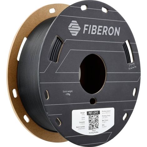 Polymaker FL01001 Fiberon™ PET-CF17 Filamento per stampante 3D PET CF Rinforzato in fibra di carbonio, Elevata rigidità (1/4)