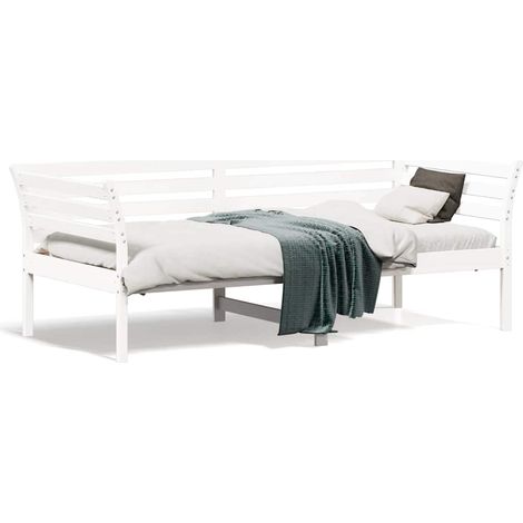 Maison Exclusive - Sofá cama sin colchón madera maciza de pino bl
