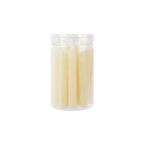 SET 22 CANDELE 11CM AVORIO.
