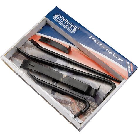Draper Wrecking Bar 5pc Pry Bar Crowbar Gorilla Crow Bar Set Kit 26123 (1/5)