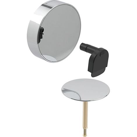 Geberit - Montageset für Badewannen-Ablaufgarnitur, mit Drehbetätigung, d52, verchromt 150.481.21.1 (1/4)