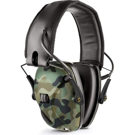 Gehörschutz elektronisch Schießen NRR22dB Klangverstärkung Camouflage (1/5)