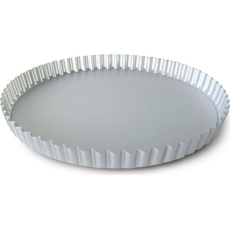 Guardini, Stampo crostata con fondo smontabile Ø 25 cm, Rivestimento PFAS free, Adatta ad uso intensivo, Alluminio riciclato anodizzato, Argento, Made in Italy, Linea Professional (1/5)