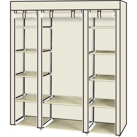 Vlies-Kleiderschrank 5 Lagen 12 Fächer 15045175-beige (1/5)
