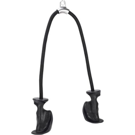 Corde de traction pour triceps à double poignée, corde de traction à 360 ° pour triceps, portique, équipement de gym (1/5)