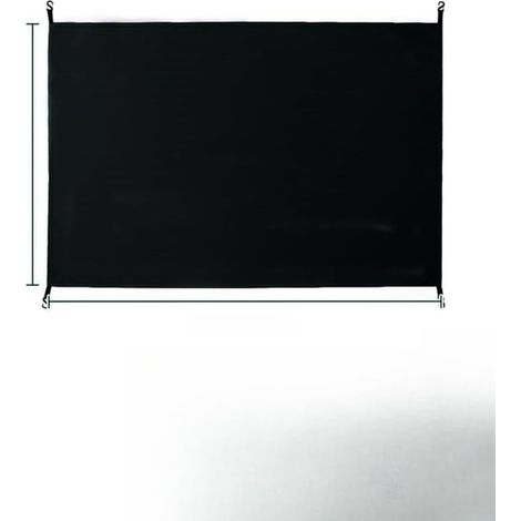 Housse Volière Oxford Noir/Argent Protection pour soleil Housse(Black 220 145cm) Tissu Oxford imperméable, protection pluie, longue durée, pour idéal extérieur humide (1/5)