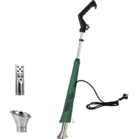 Désherbeur thermique électrique 2000W, jusqu'à 650°C, câble long, pour jardin, terrasse et allée, outil de désherbage sans produits chimiques, efficace et pratique. (1/5)