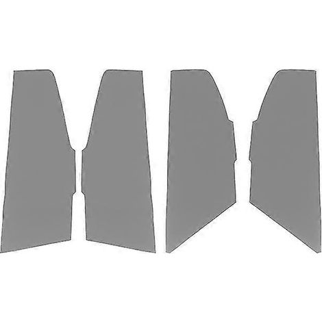 Revêtement de panneau de porte en cuir souple pour Toyota Corolla 2007-2010 - Accessoire auto - Garniture intérieure - Panneaux de porte et garnitures - Lot de 4 - Gris