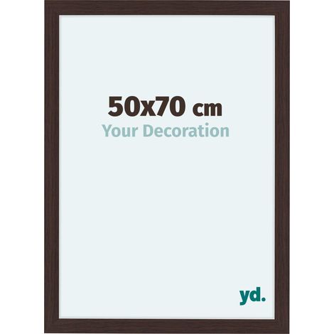 yd. - Cadre photo 50x70 - Chene Fonce - MDF - Como (1/5)