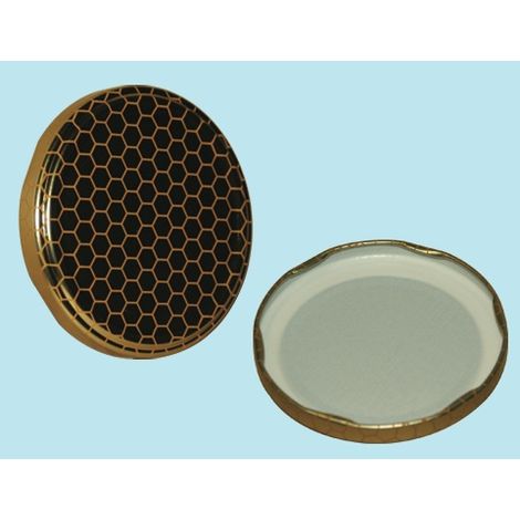 Tappi tondi Ø 82 mm in metallo per vasetti in vetro confezione 100 pezzi (1/2)