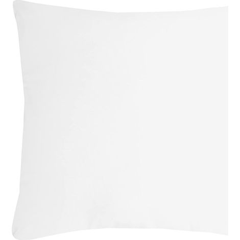 Coussin polyester uni 40 x 40 cm Pop color blanc