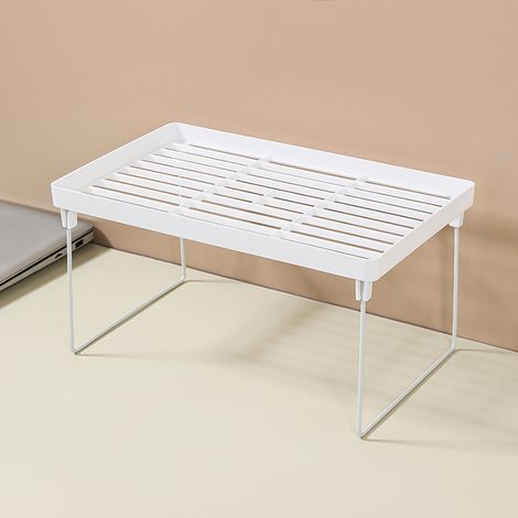 Etagere Pliable - Support de Rangement Cuisine Bureau Cosmetique - Pour Bureau Étudiant ou Espace Restreint - 1 Pièce (1/5)