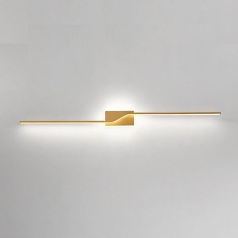 Applique Murale LED 40 cm Design Minimaliste, Réglette Lumineuse Moderne, Éclairage Intérieur pour Salle de Bain, Salon, Chambre, Chevet, Couloir, Escalier et Bureau (1/5)