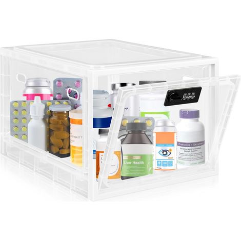 Boîte de Sécurité à Code Verrouillable – Boîte Transparente pour Médicaments, Téléphone (1/5)