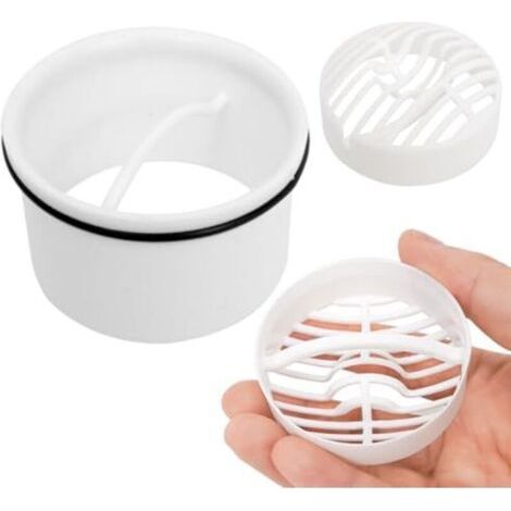 BUNTHAUS PA Haarfilter + Duschablauf – Set kompatibel mit Modellen 6960, 6963, 6961, 6962 – Haarfilter und Anti-Haar-Duschgitter (1/4)