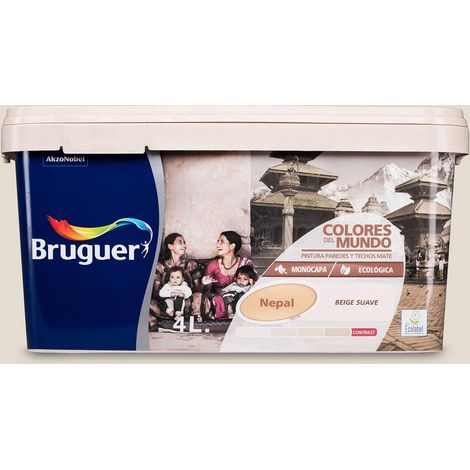 Vernici del mondo nepal soft beige 4l 5057212 bruguer (1/4)