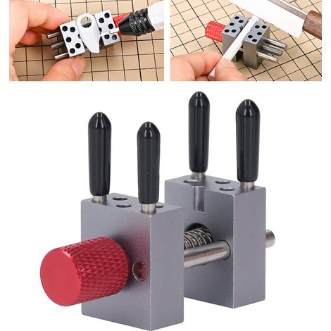 Tragbarer Miniatur-Schraubstock Modell MS096: hochpräzises Spannwerkzeug mit einem maximalen Spanndurchmesser von 3 cm. (1/5)