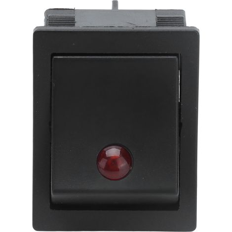 Interrupteur marche/arrêt 4 broches ABS type bateau avec voyant lumineux pour automobiles et navires 125/250 V CA (1/5)