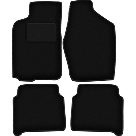 Alfombrillas de terciopelo negro para Toyota Camry V20 II sedán (1986-1991) (1/5)