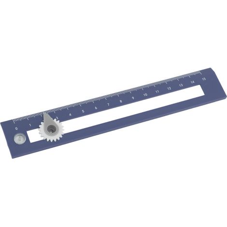 Compas à règle 2 en 1 haute précision pour étudiants, outil d'apprentissage du dessin, bleu (1/5)