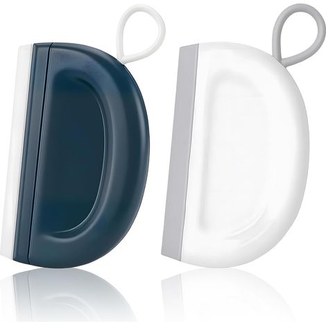 2 Pcs Mini Raclette à Verre, Raclette Douche Silicone Professionnel (1/5)