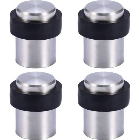 Fermaporta da pavimento in acciaio inox da 4,5 cm (confezione da 4) (1/5)
