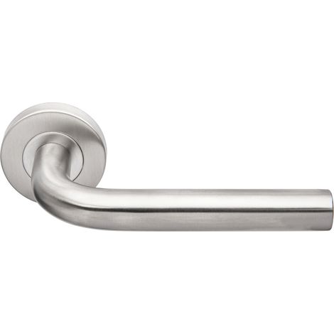 Béquille double JADE sur rosace bec de cane inox 1194 - HERACLES - B-INOX-01