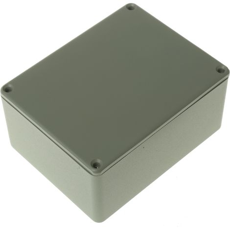 Boîtier RS PRO en Fonte d'aluminium, 114.7 x 89.7 x 55.1mm, Gris, Blindé ( Prix pour 1 ) (1/2)