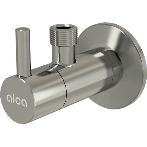 Alca - Eckventil mit Filter, glänzend nickel ARV001-N-P (1/2)