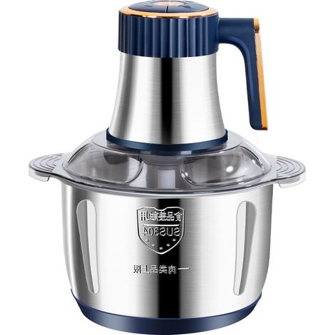 Picadora Eléctrica 5L, Picadora de Carne de Acero Inoxidable de 5 Velocidades, Picadora Eléctrica 500W con 6 Cuchillas, Picadora de Carne para Carnes, Verduras, Frutas, Cebollas (5L) (1/5)