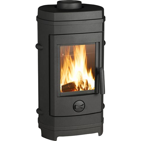 Estufa de Leña de Hierro Fundido BALAMI de 7 kW y Salida Superior de 150 mm (1/5)