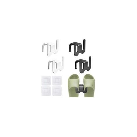 Set mit 4 wandmontierten Schuhregalen, Schuhablage, Schuhständer, hängendes Schuhregal, hängender Schuhorganizer, platzsparendes Schuhregal (1/5)