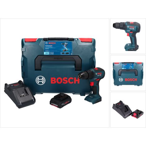 Bosch GSB 18V-55 Trapano a percussione professionale a batteria 18 V 55 Nm senza spazzole + 1x batteria ricaricabile ProCORE 4,0 Ah + caricabatterie + L-Boxx