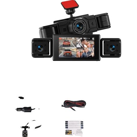 Dashcam, copertura a 360°, visione notturna, cruscotto auto (1/2)