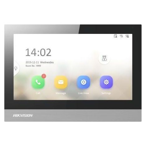 Interphone Hikvision DS-KH8380-WTE1 écran tactile 7 pouces Wi-Fi (1/3)