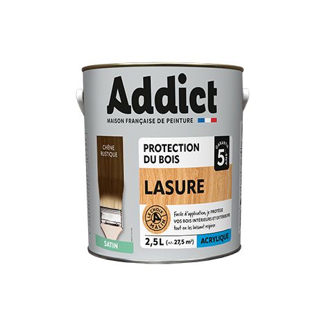 Addict Lasur Acrylique 25l Chêne Rustique - Addict
