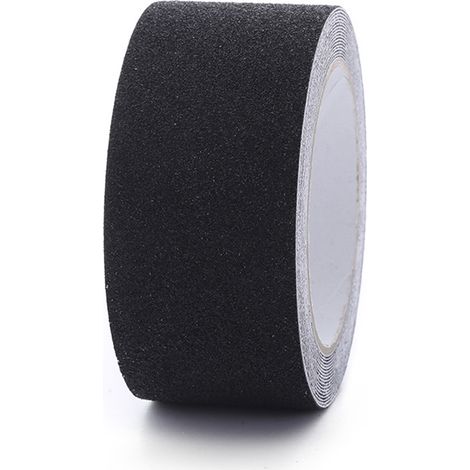 Bande Antidérapante Adhésive pour Escaliers, Friction, Abrasif pour les Sécurité, Escabeau, Intérieur, Extérieur, Haute Traction, 15CM x 5M, Noir (1/5)