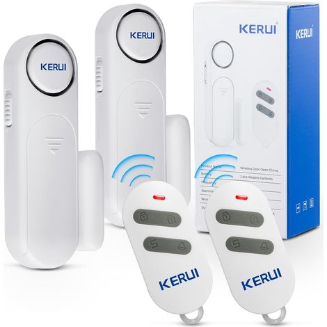 Alarme de Porte, Alarme de Fenêtre Alarme sans Fil 120dB pour Porte, Fenêtre et Détecteur de Contact avec Télécommande Alarme de Porte 3 Modes pour la Sécurité de la Votre Maison Magasin Enfants (1/5)