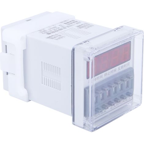 JZF-10A LCD-Zeitverzögerungsrelais, CW/CCW-Motortimer, 0,1S-99H-Zeitschalter, 12V AC/DC (1/5)
