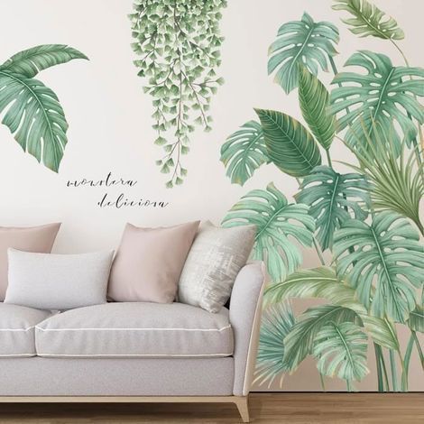 Wall Sticker Foliage - Decoration for Kitchen, Door, Window or Furniture (1/4)