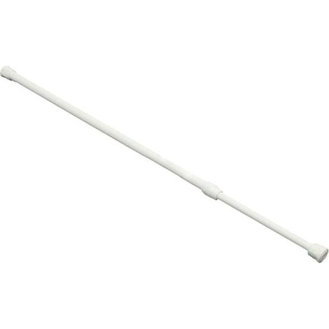 Barre à rideau télescopique - 1 unité - Aluminium robuste - Installation sans perçage - Pour douche et dressing - Blanc 60-110 cm (1/5)