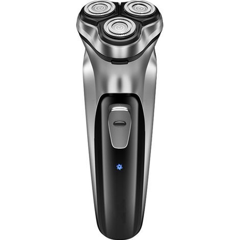 Rasoir électrique pour homme, rechargeable, humide et sec, avec têtes rotatives 3D, écran LCD, portable pour la maison et la salle de bain (1/4)