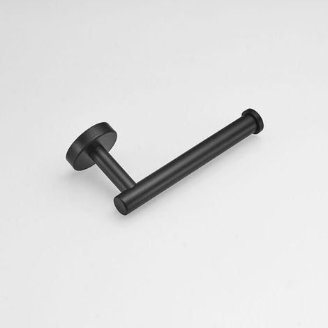 Portarrollos de papel higiénico de acero inoxidable mate, moderno portarrollos redondo de pared, dispensador de papel higiénico, soporte de 12,7 cm para cocina y baño. (1/4)