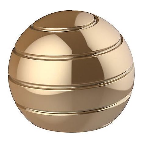 (golden, Diamtre: 45 Mm) Cintique Jouet Bureau Spinner Ball En Mtal Gyroscope Avec Illusion Optique Pour Soulager Le Stress Inspirer La Crativit I (1/5)