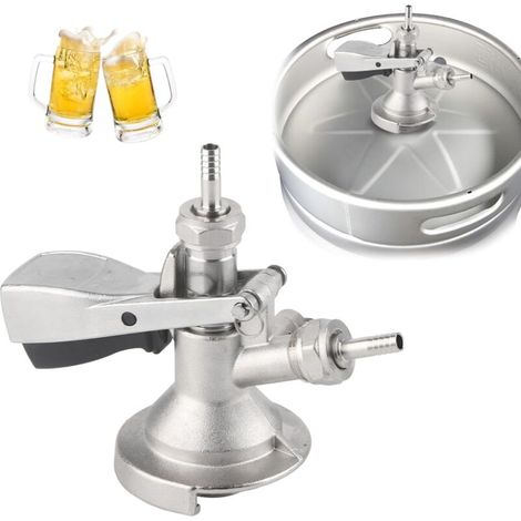 Raccordo per fusto tipo A, rubinetti per birra in acciaio inossidabile con valvola di sicurezza per la sovrapressione, per impianto di birrificazione (1/4)
