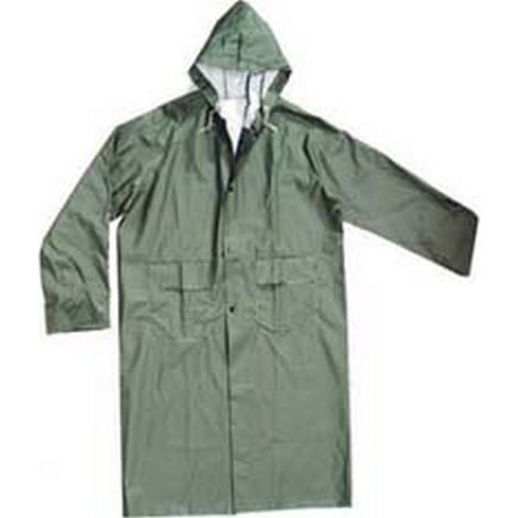 1PZ IMPERMEABILE CAPPOTTO IN PVC BISPALMATO PLP VERDE - tg. XXXL